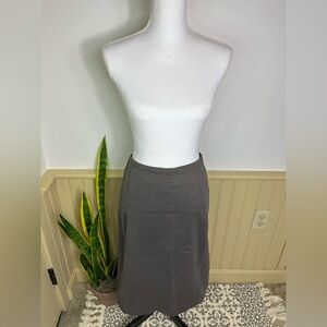 Vintage Gunex Italy Gray Pencil Skirt Sz 12 Minimalist Workwear Dark Academia